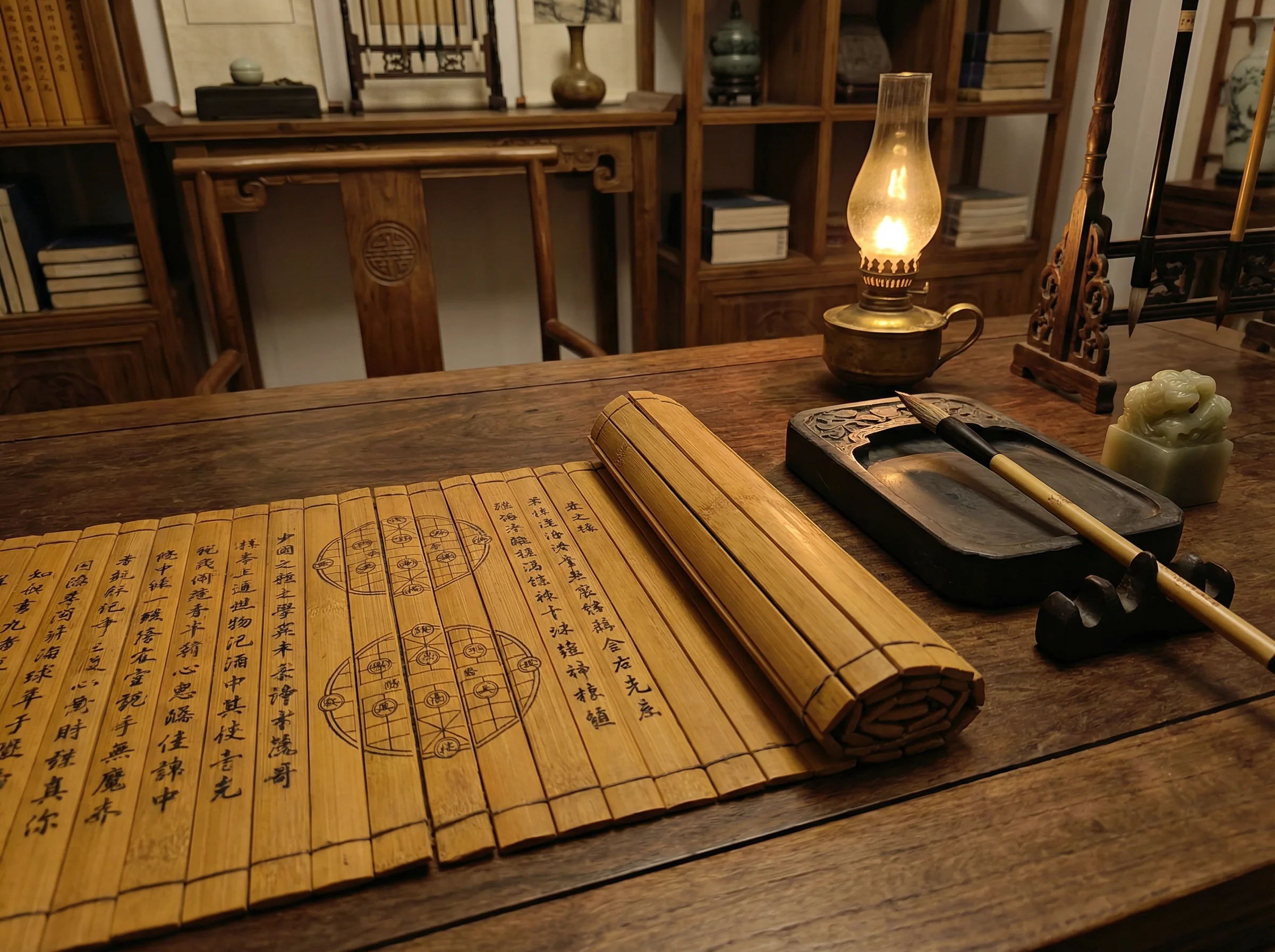古代棋谱卷轴 - 瓦力棋牌